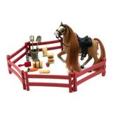 Ló kiegészítőkkel 17cm