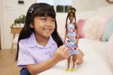 Mattel Barbie baba horgolt mintás ruhában