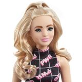 Mattel Barbie fekete-kék ruha 28cm