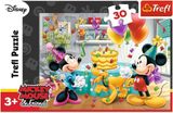 Puzzle gyerekeknek Mickey Mouse motívummal 30 darabos
