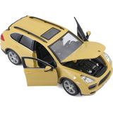 Bburago autó Porsche Cayenne Turbo 18cm 1:24 sárga