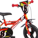 DINO Bikes - Gyerek bicikli 12&quot; 123GLN - piros 2017