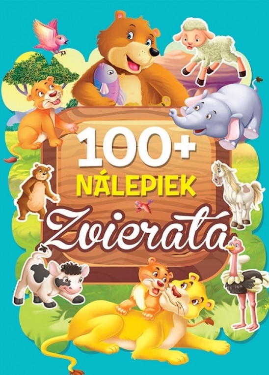Könyv matricákkal 100+ állatok SZLOVÁK NYELVEN !!!