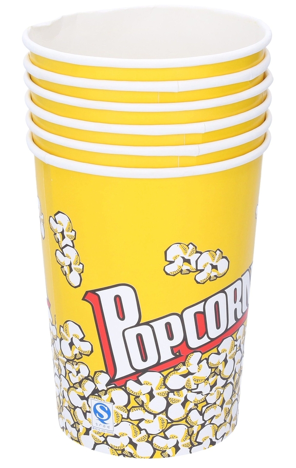 Poharak popcornra 1l 6db