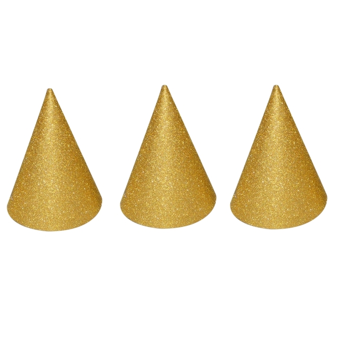 Parti kalapok arany színben 6db