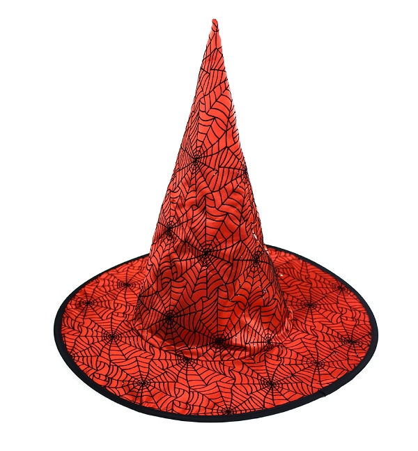 Boszorkány kalap piros 41x37cm