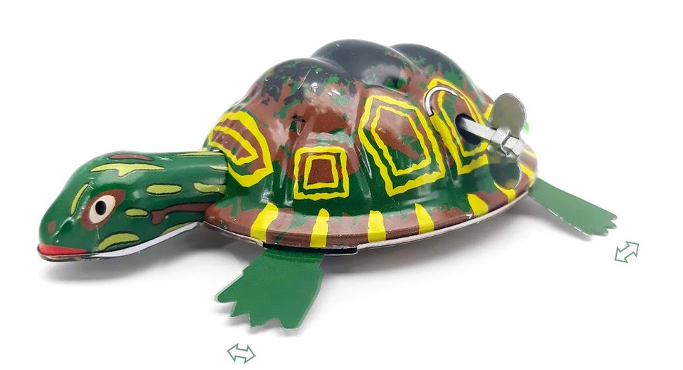 Felhúzható teknős 8cm