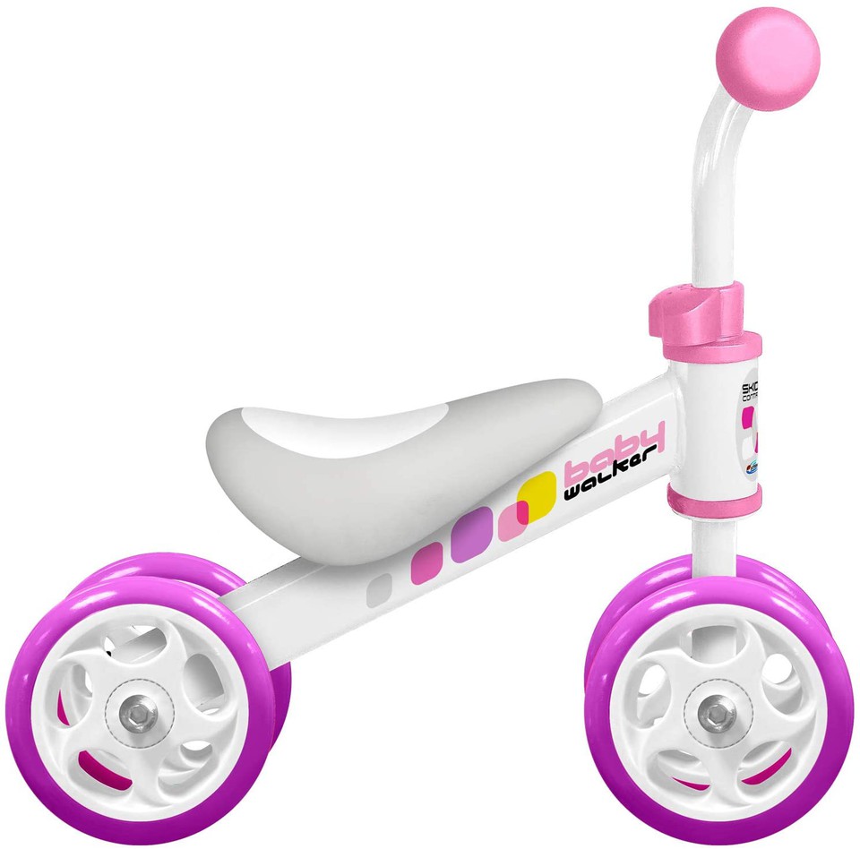 Lábbal hajtható bicikli Skids Control rózsaszín