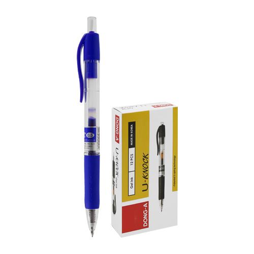 Zselés toll U-Knock kék 0,5mm