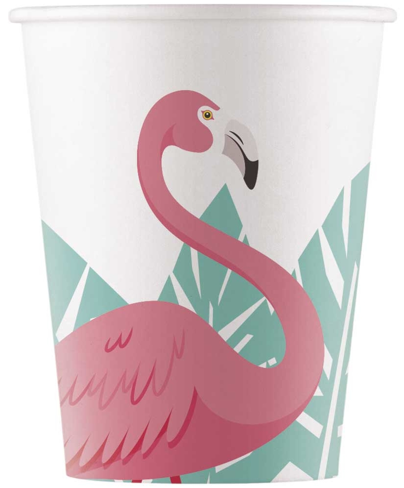 Poharak Flamingó 200ml 8db