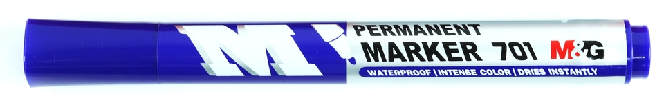 Kék vízálló marker/toll
