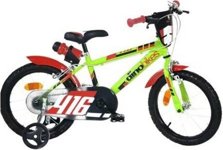 DINO Bikes - Gyerek bicikli 16" 416US - Zöld-piros 2017