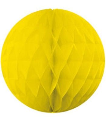 Dekoratív gömb sárga 30cm