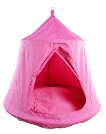Hinta lengőfészek sátor rózsaszín 110x120cm