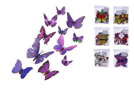 Pillangó mágnesek 12db