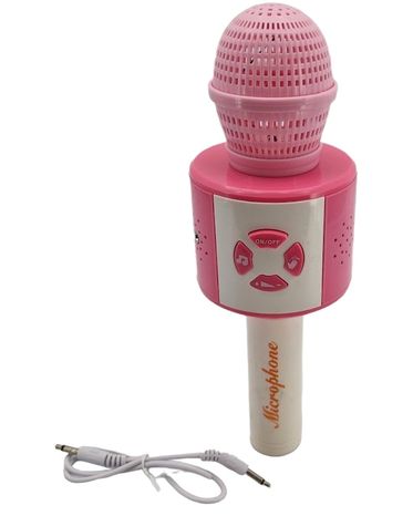 Rózsaszín mikrofon effektekkel 24 cm
