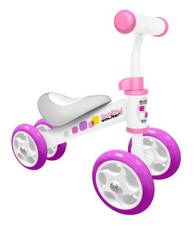 Lábbal hajtható bicikli rózsaszín