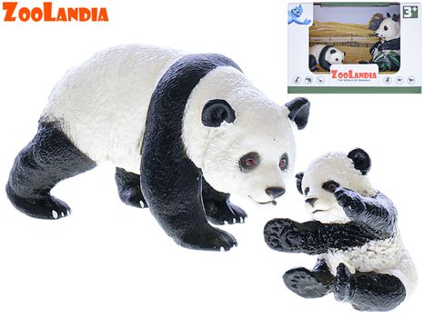Zoolandia panda kicsinyével 4,5-10cm