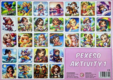 Pexeso/Memóriajáték Tevékenységek lányok 32 pár
