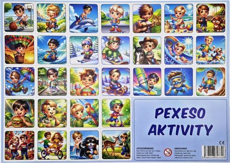 Pexeso/Memóriajáték Tevékenységek fiúk 32 pár