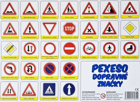 Memóriajáték közlekedési táblák