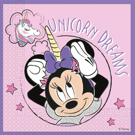 Szalvéta Minnie Unicorn Dreams 33x33cm 20db