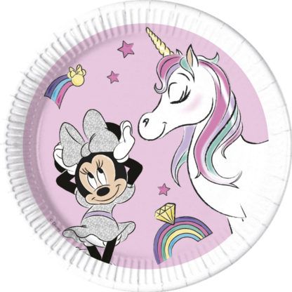 Party Tányérok Minnie/Unicorn 23cm 8db