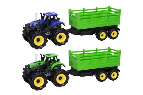Traktor iparvágányral és efektusokkal 34 cm
