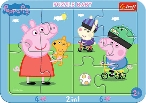 Trefl Baby puzzle kerettel - Peppa Pig