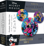 Trefl fa puzzle 500+5 - Ikonikus Mickey egér