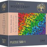 Hit Wooden Puzzle 501 - Rainbow Butterflies