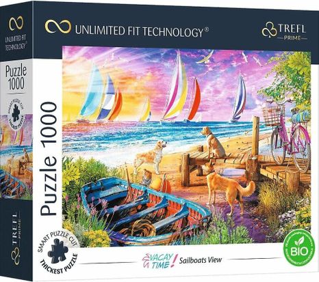 Trefl Prime puzzle 1000 UFT - Nyaralás ideje: Vitorlás