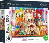 Trefl Prime puzzle 1000 UFT - Egy rakás cukiság: Kutyanyomozók