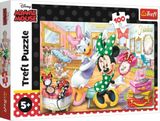 Trefl 100 puzzle a Disney Minnie szépségszalonban