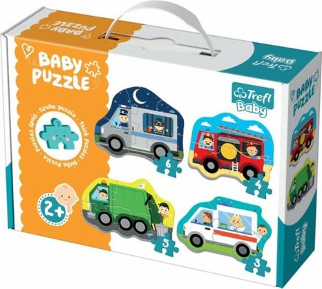 Trefl Puzzle baba klasszikus autók és szakmák