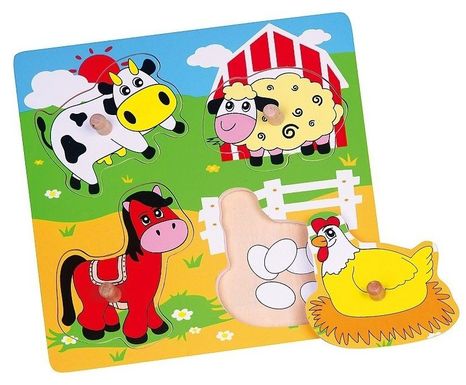 Viga 59562 Fa puzzle Farm 21,5 x 21,5 cm