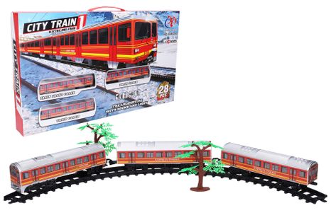 Vonat pályával City Train 111 cm