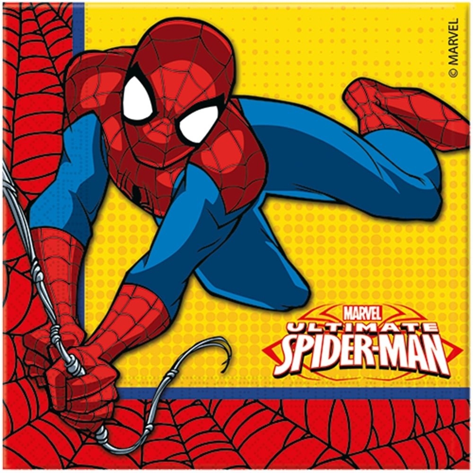 Szalvéta Spiderman 33x33cm 20db