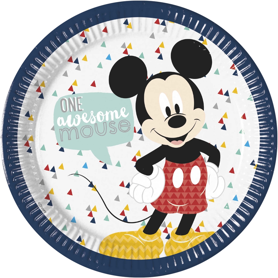 Party Tányérok Mickey Mouse 23cm 8db