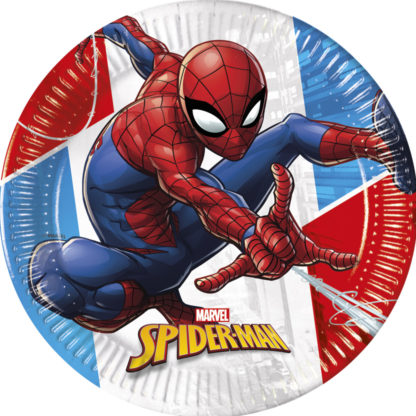 Party Tányérok Spiderman 23cm 8db
